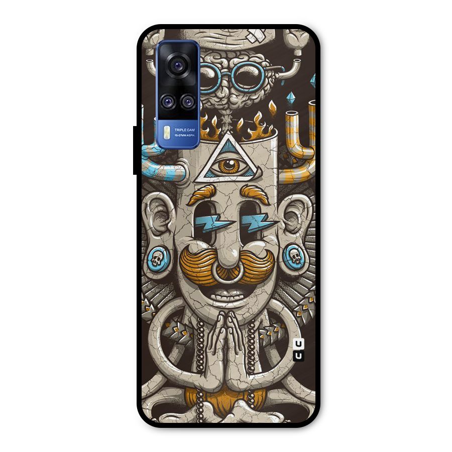 Sculpture Design Metal Back Case for Vivo Y31