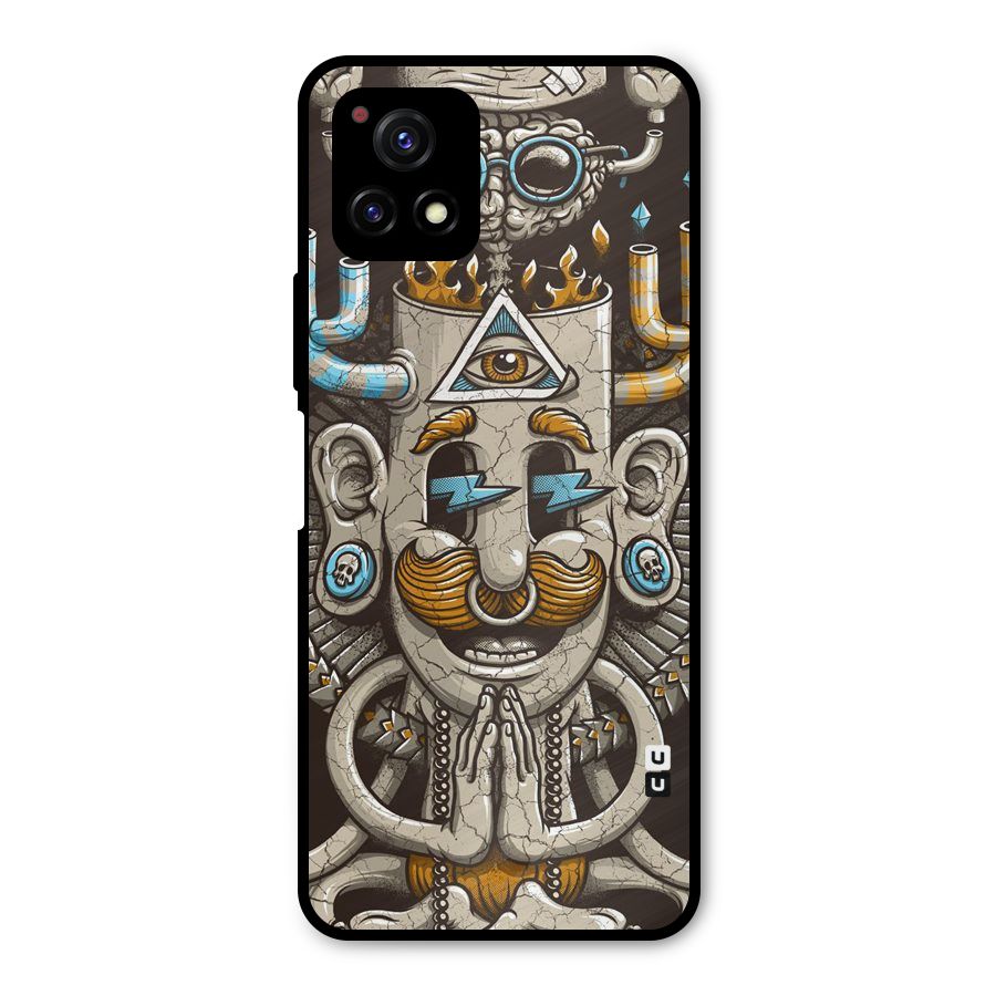 Sculpture Design Metal Back Case for Vivo Y72 5G