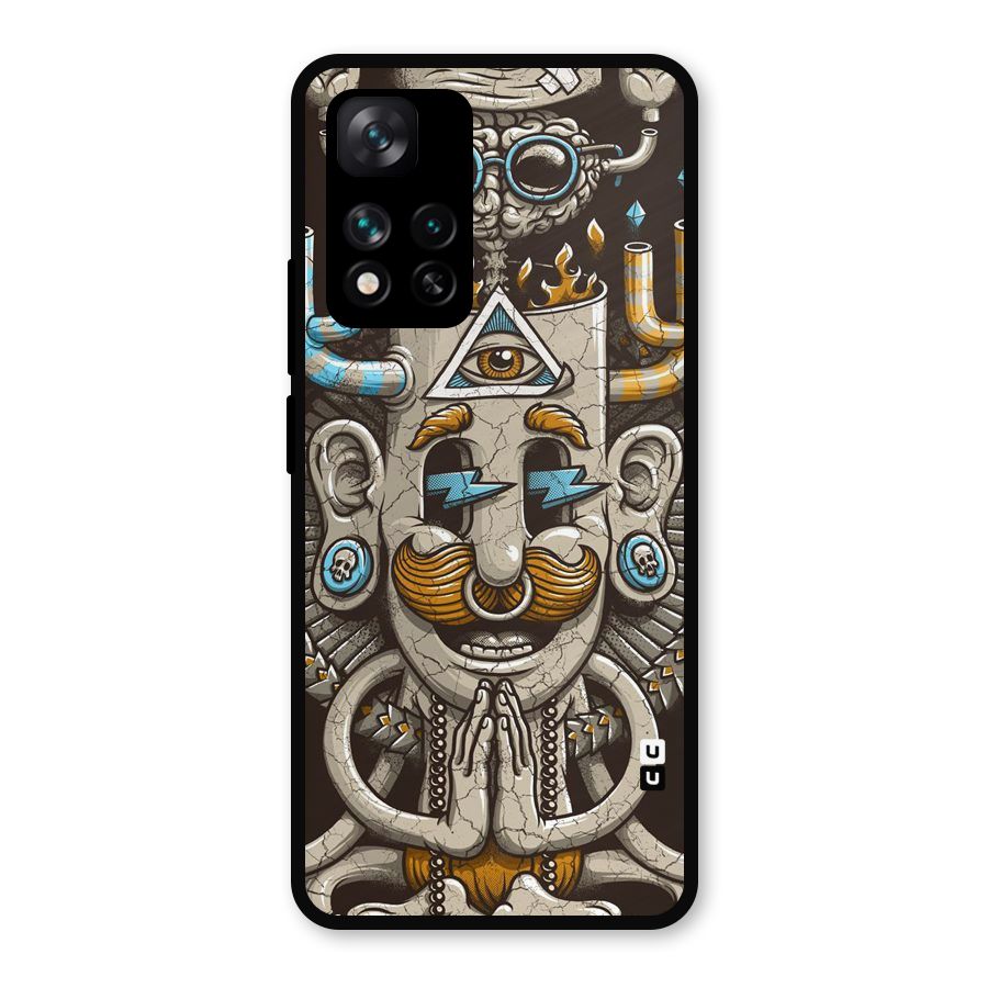 Sculpture Design Metal Back Case for Xiaomi 11i Hypercharge 5G