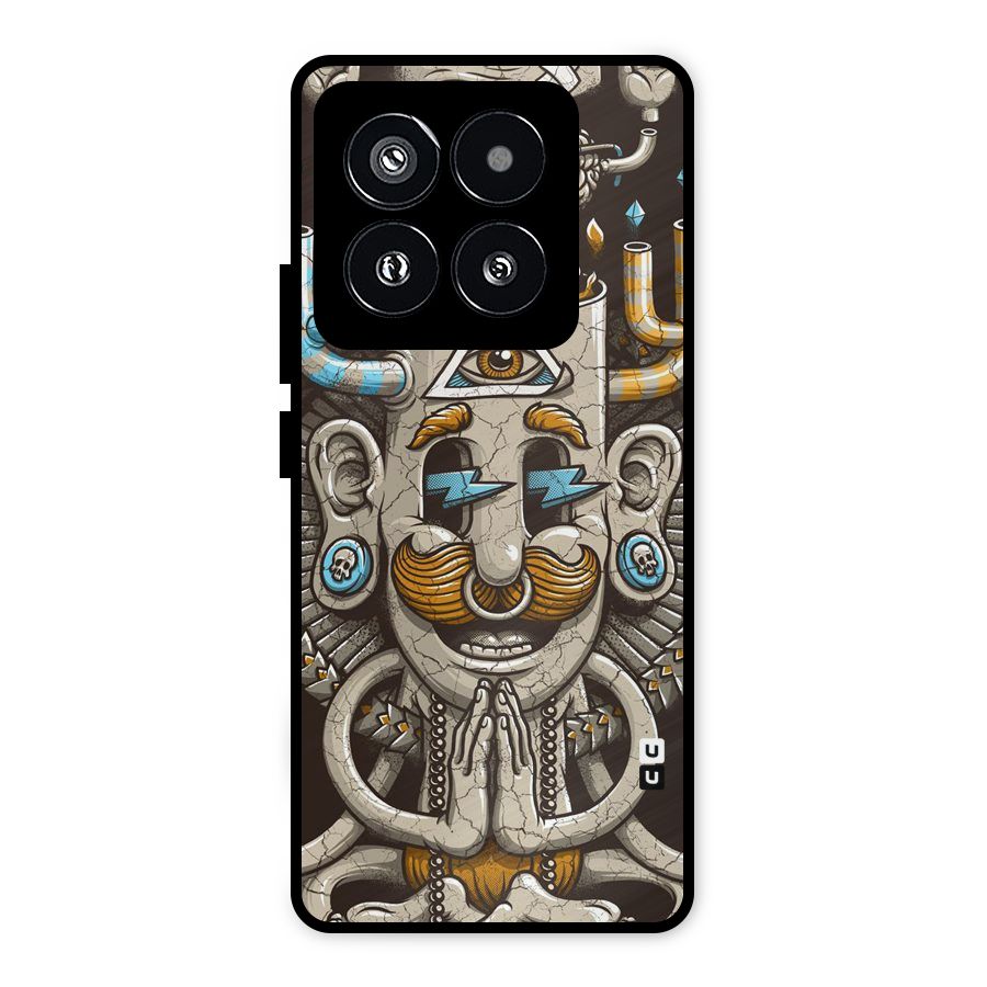 Sculpture Design Metal Back Case for Xiaomi 14 Pro