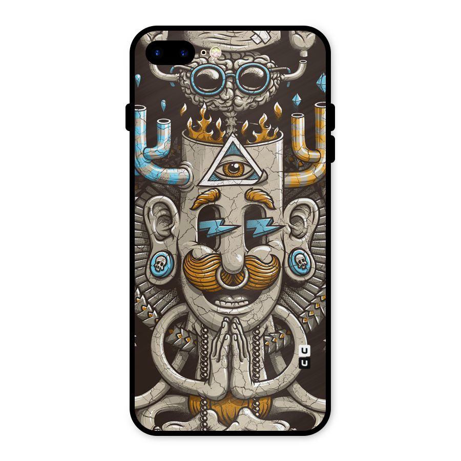 Sculpture Design Metal Back Case for iPhone 8 Plus
