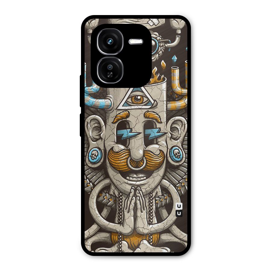 Sculpture Design Metal Back Case for iQOO Z9x