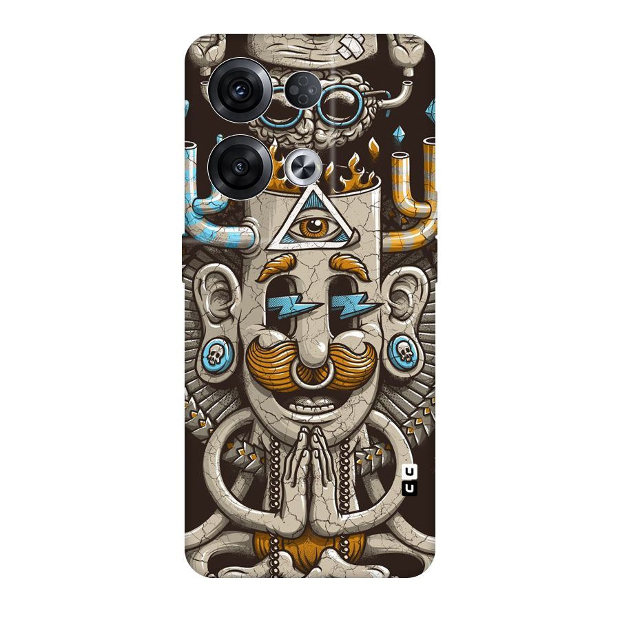Sculpture Design Original Polycarbonate Back Case for Oppo Reno8 Pro 5G