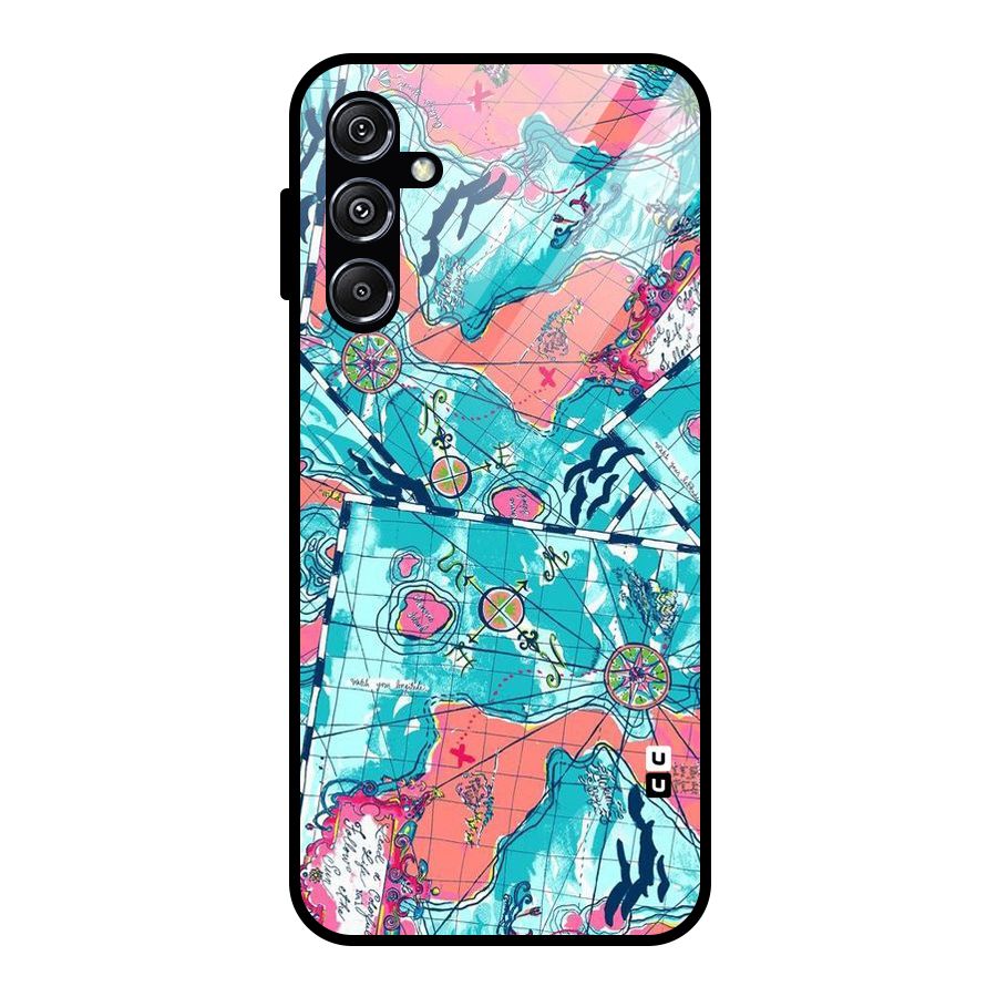 Sea Adventure Glass Back Case for Galaxy M34 5G
