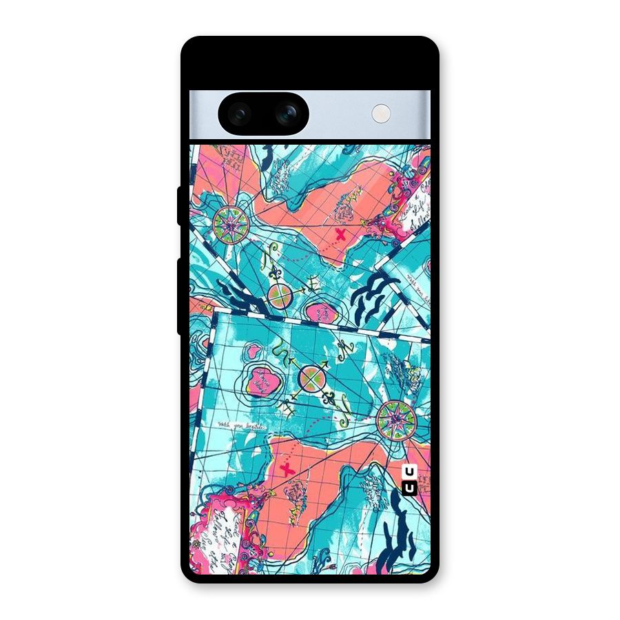 Sea Adventure Glass Back Case for Google Pixel 7a