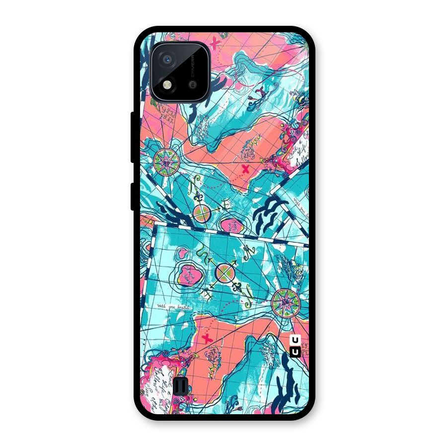 Sea Adventure Glass Back Case for Realme C11 2021