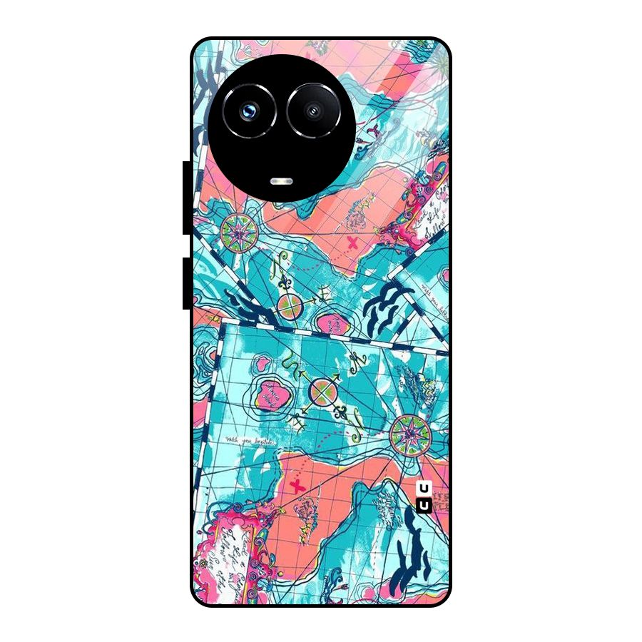 Sea Adventure Glass Back Case for Realme Narzo 60X