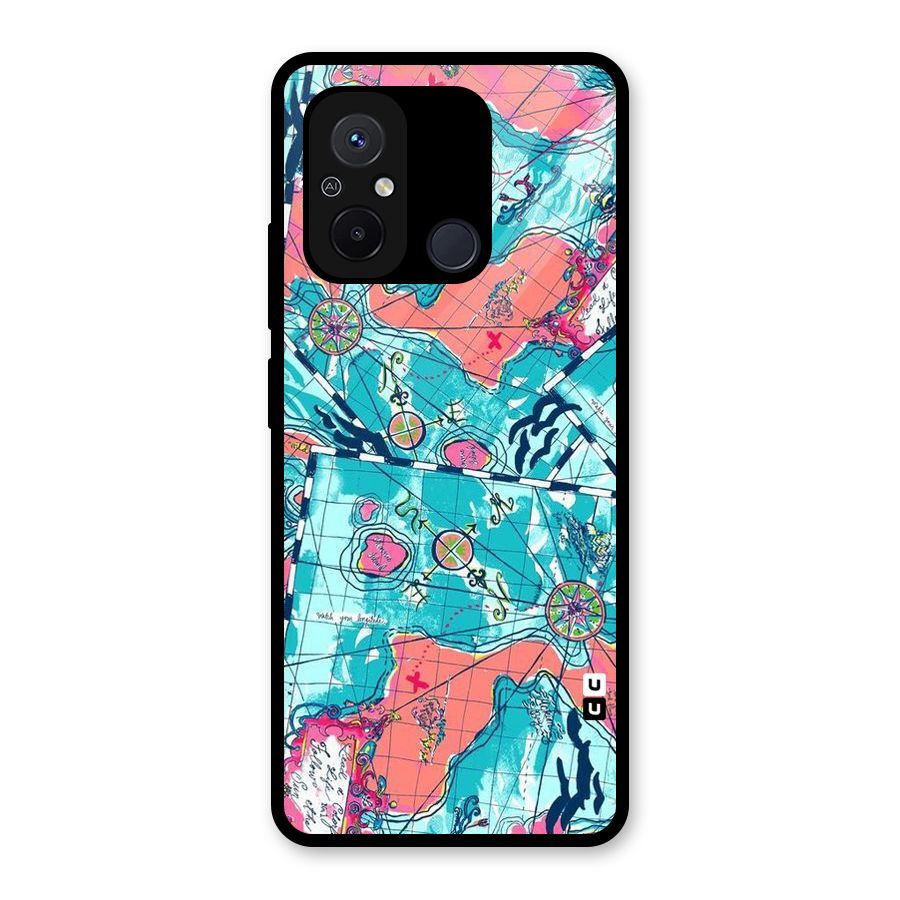 Sea Adventure Glass Back Case for Redmi 12C