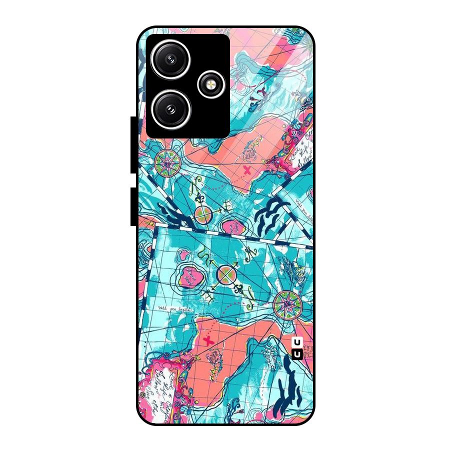 Sea Adventure Glass Back Case for Redmi 12 5G