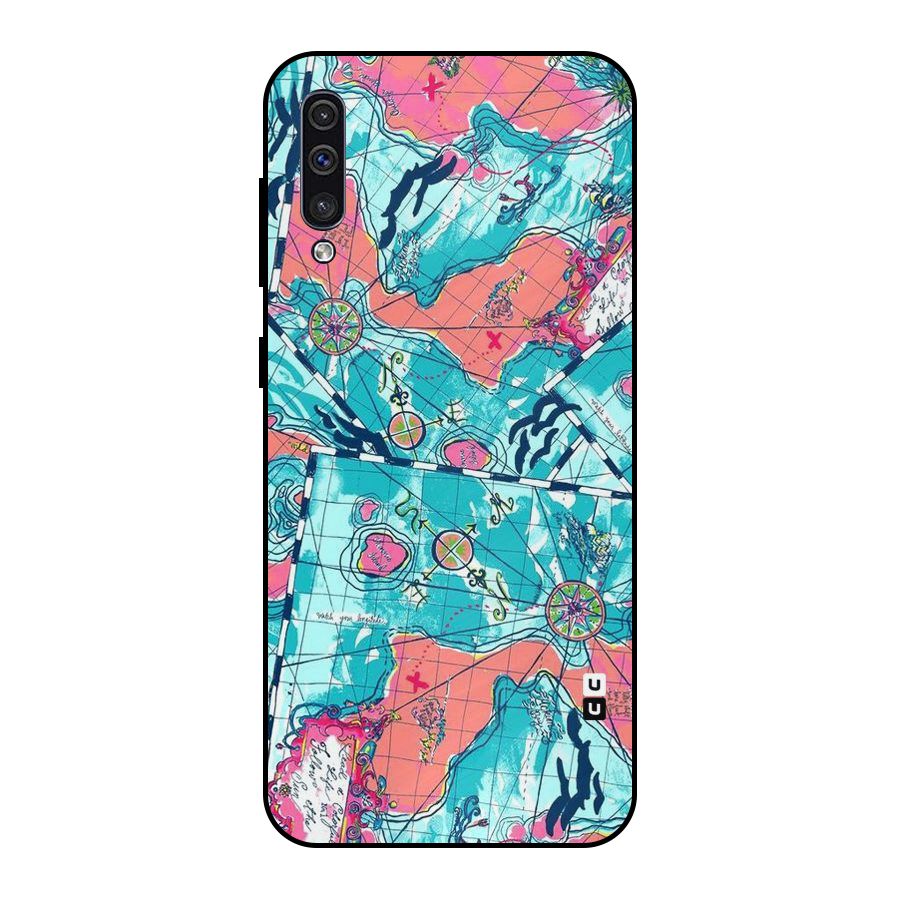 Sea Adventure Metal Back Case for Galaxy A30s