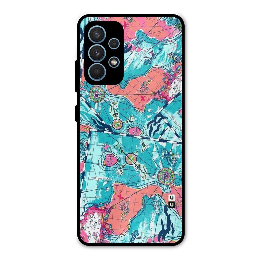 Sea Adventure Metal Back Case for Galaxy A32