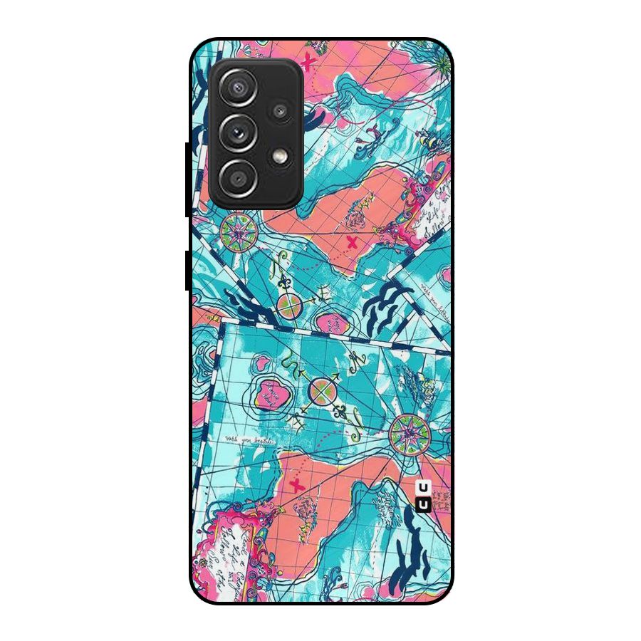 Sea Adventure Metal Back Case for Galaxy A52