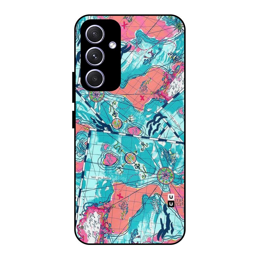Sea Adventure Metal Back Case for Galaxy A54