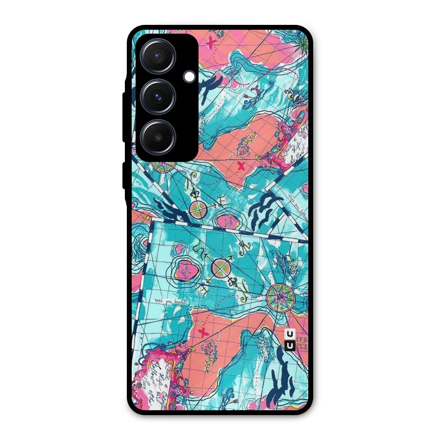 Sea Adventure Metal Back Case for Galaxy A55