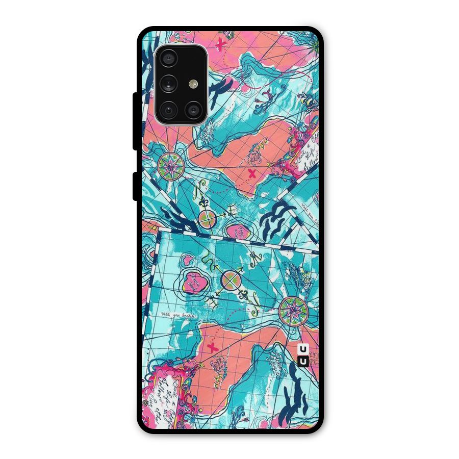 Sea Adventure Metal Back Case for Galaxy A71