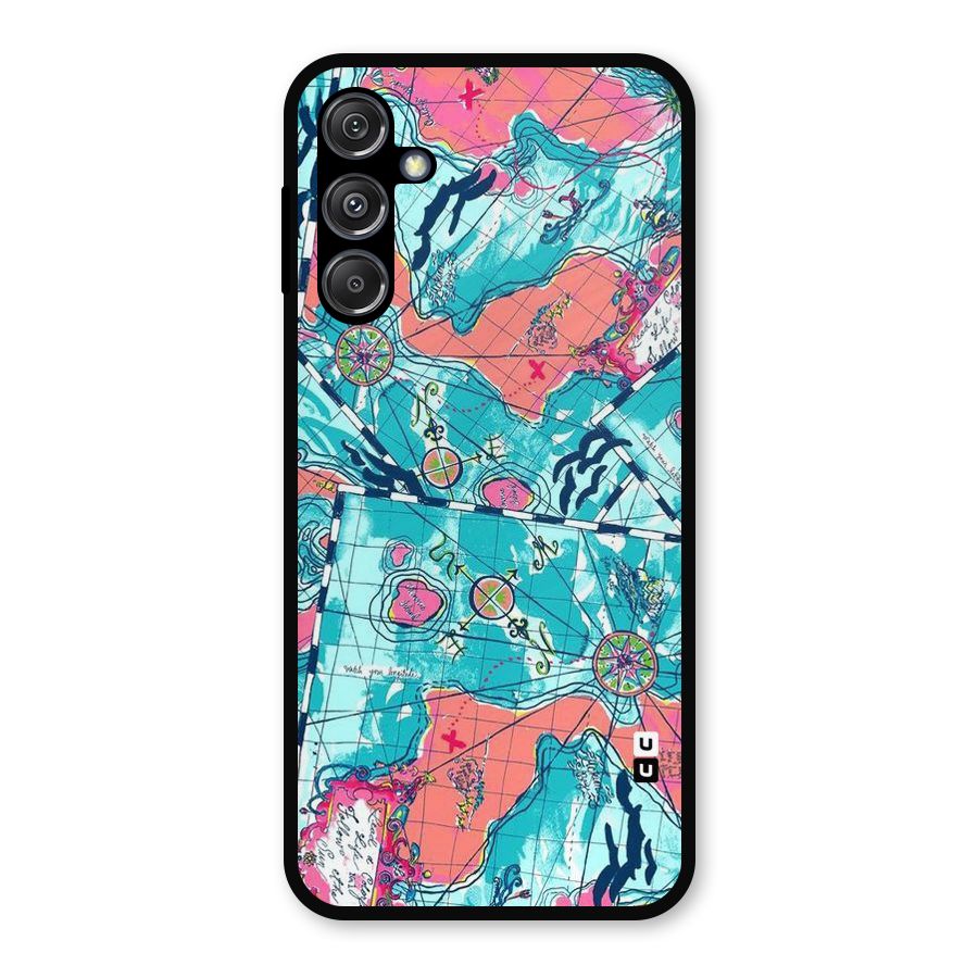 Sea Adventure Metal Back Case for Galaxy M34 5G