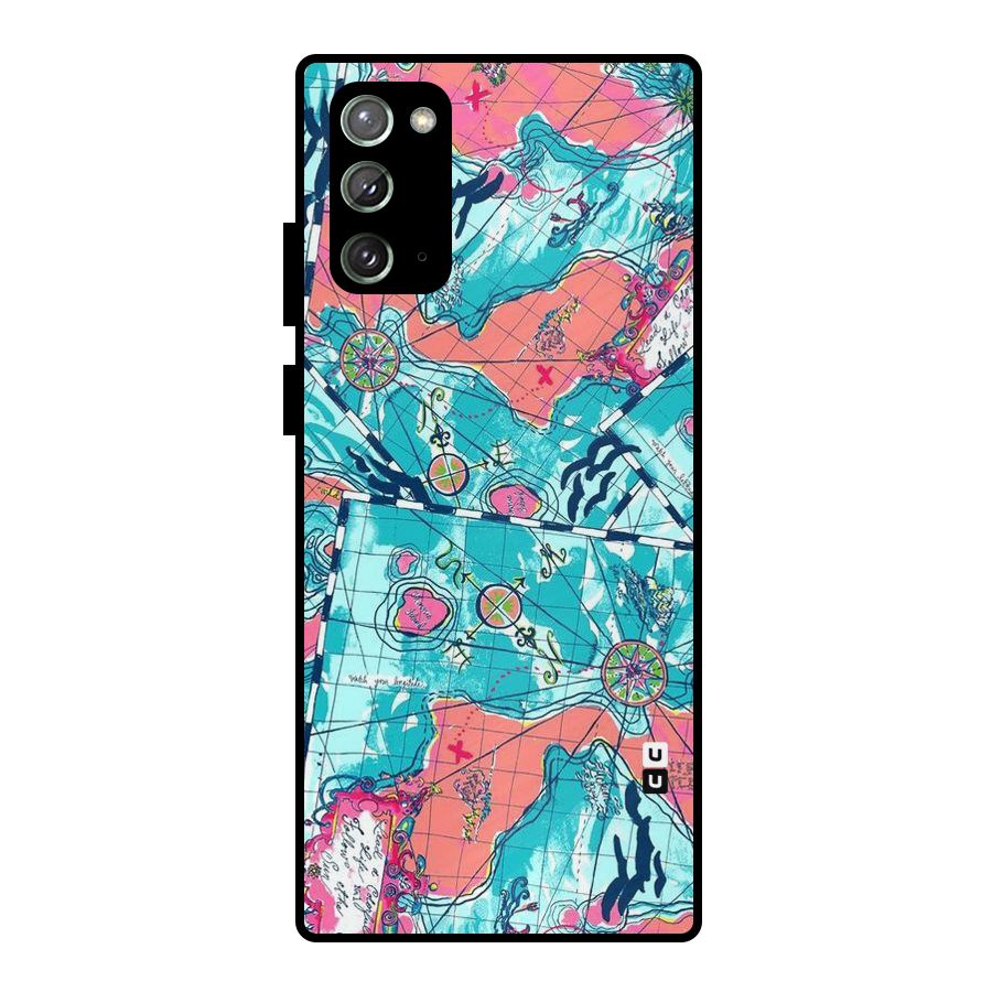 Sea Adventure Metal Back Case for Galaxy Note 20