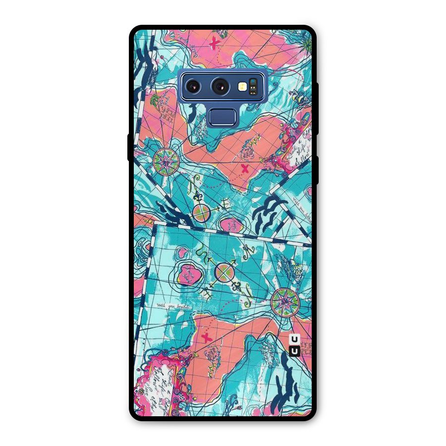 Sea Adventure Metal Back Case for Galaxy Note 9