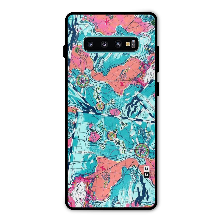 Sea Adventure Metal Back Case for Galaxy S10 Plus