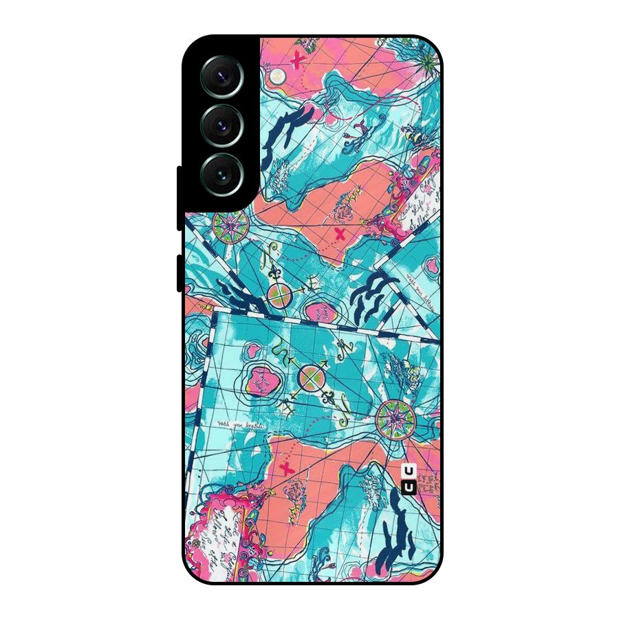 Sea Adventure Metal Back Case for Galaxy S22 Plus 5G