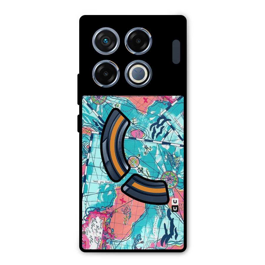 Sea Adventure Metal Back Case for Infinix GT 20 Pro