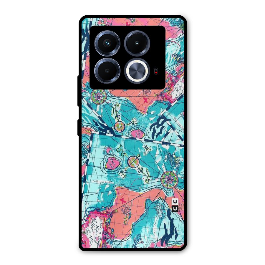 Sea Adventure Metal Back Case for Infinix Note 40 5G