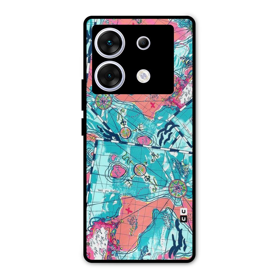 Sea Adventure Metal Back Case for Infinix Zero 30 5G