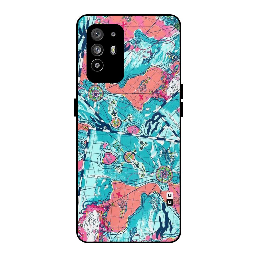 Sea Adventure Metal Back Case for Oppo F19 Pro Plus 5G