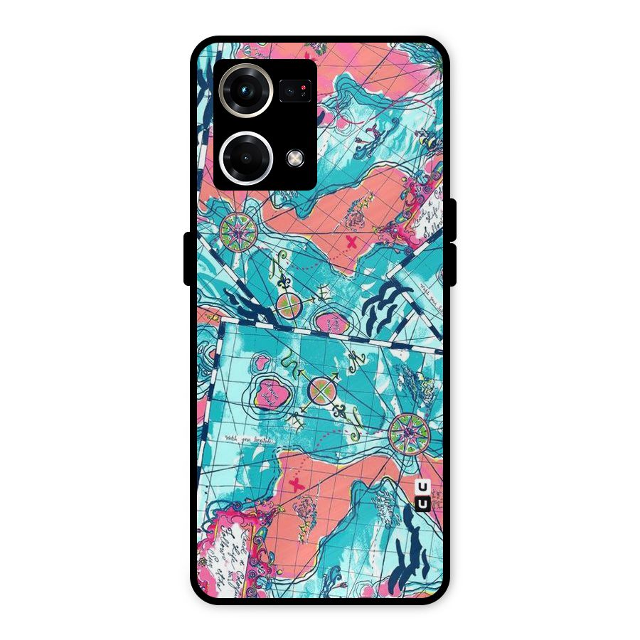 Sea Adventure Metal Back Case for Oppo F21 Pro 4G