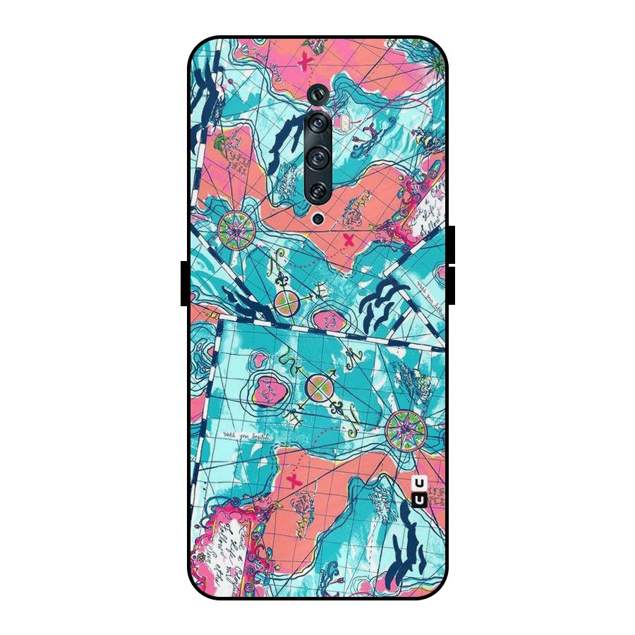 Sea Adventure Metal Back Case for Oppo Reno2 Z