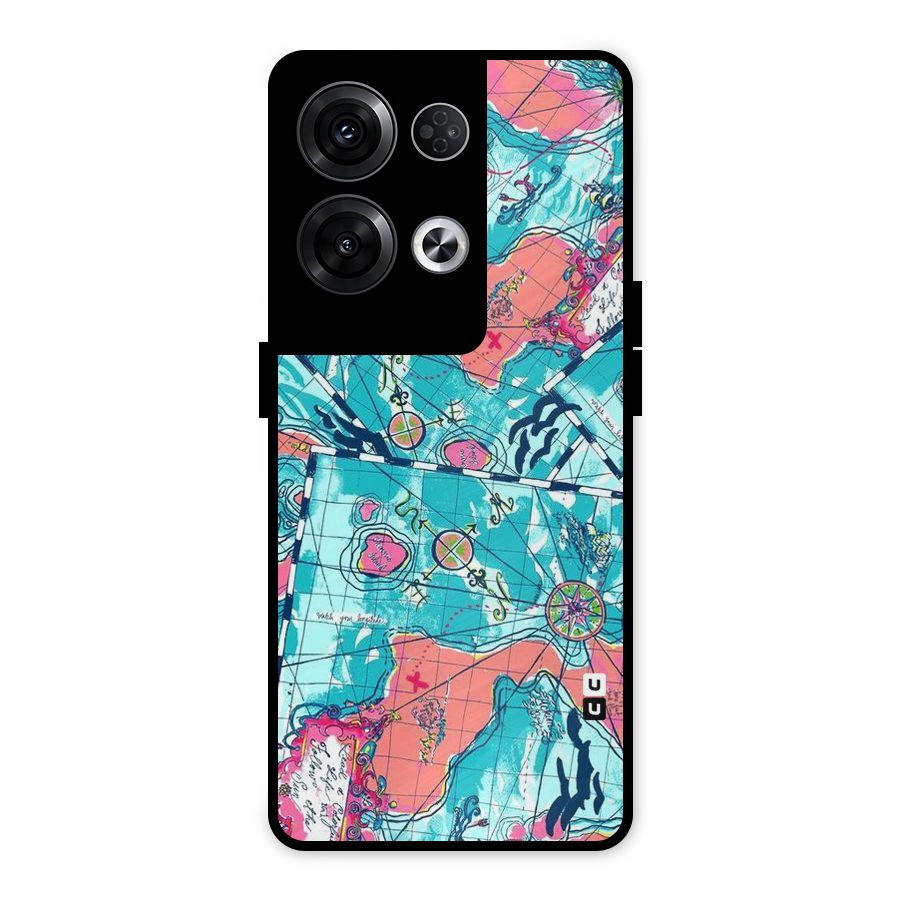 Sea Adventure Metal Back Case for Oppo Reno8 Pro 5G