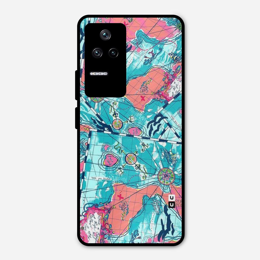 Sea Adventure Metal Back Case for Poco F4 5G