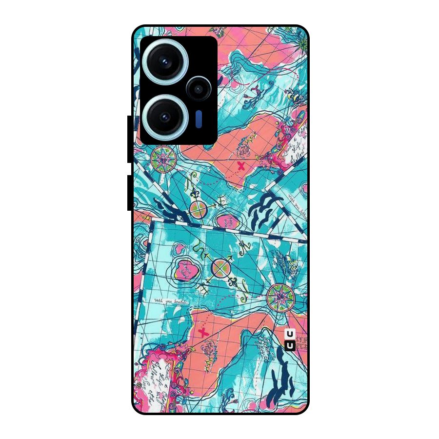 Sea Adventure Metal Back Case for Poco F5