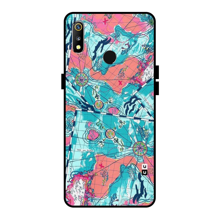 Sea Adventure Metal Back Case for Realme 3i