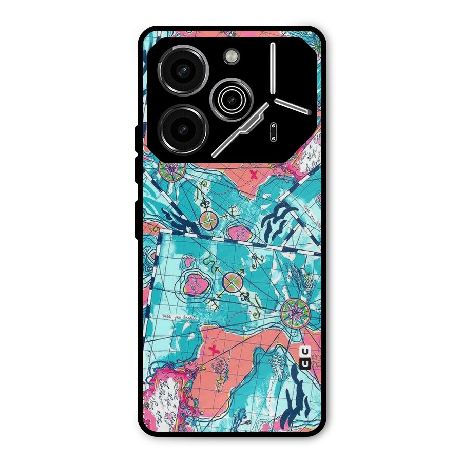 Sea Adventure Metal Back Case for Tecno Pova 6 Pro