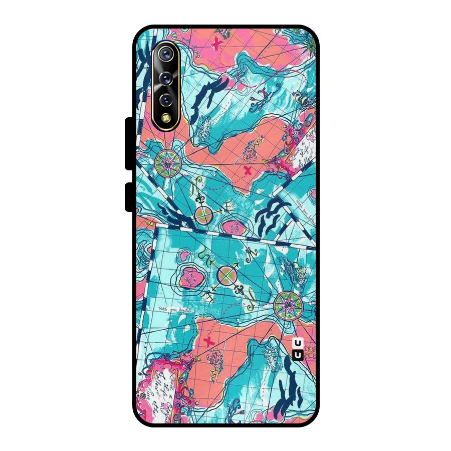 Sea Adventure Metal Back Case for Vivo S1
