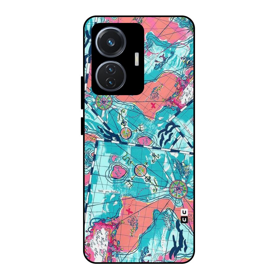Sea Adventure Metal Back Case for Vivo T1 44W