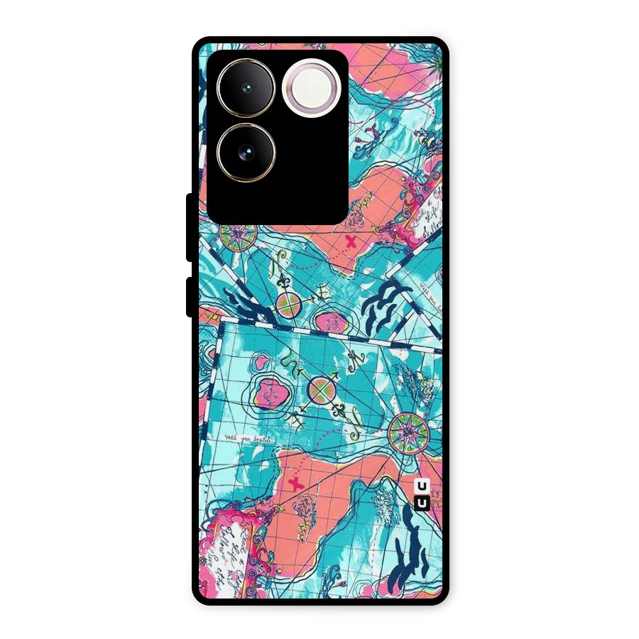 Sea Adventure Metal Back Case for Vivo T2 Pro