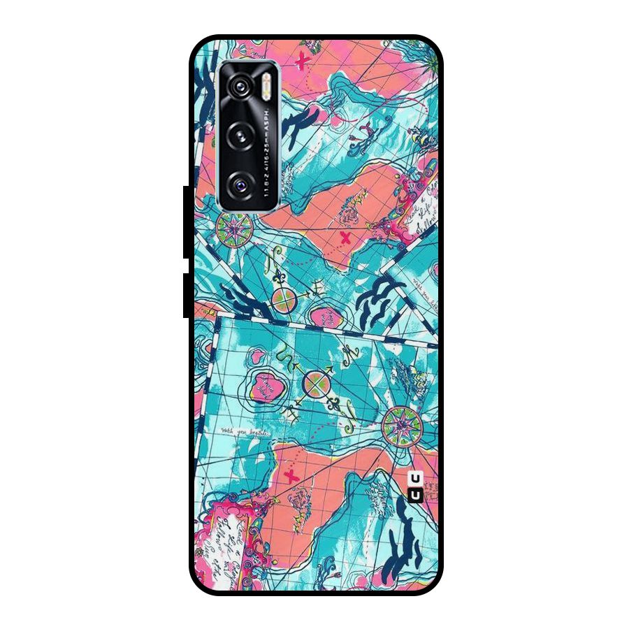 Sea Adventure Metal Back Case for Vivo V20 SE