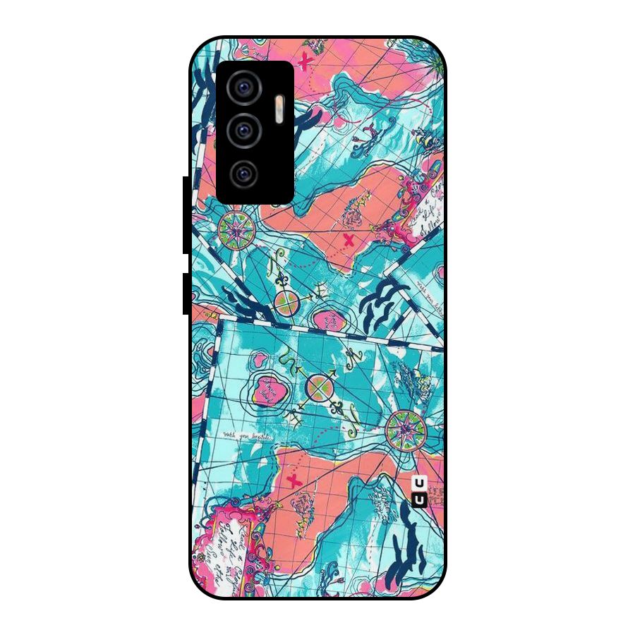 Sea Adventure Metal Back Case for Vivo V23e