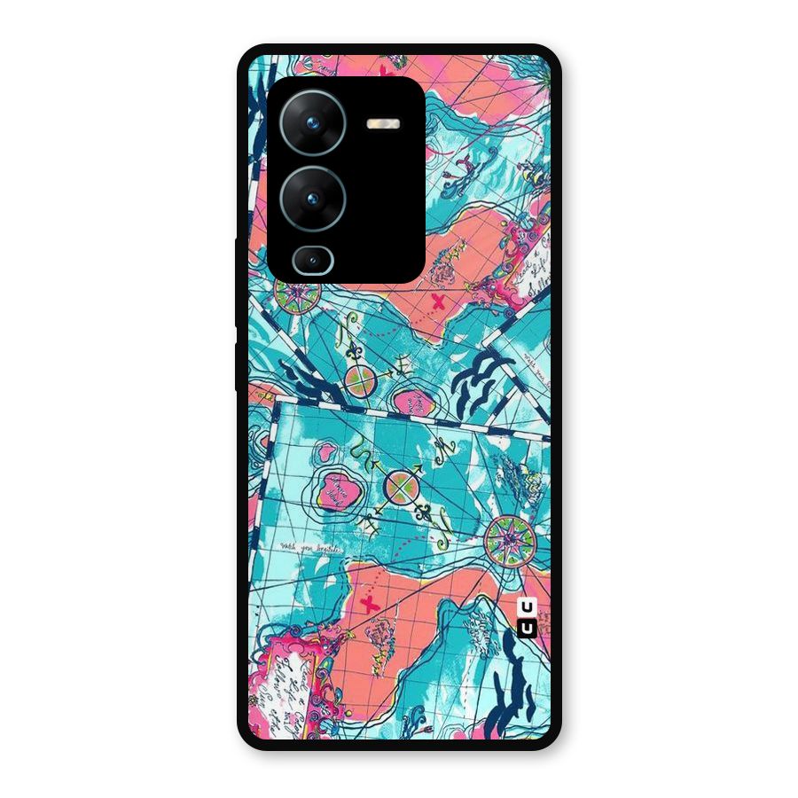 Sea Adventure Metal Back Case for Vivo V25 Pro