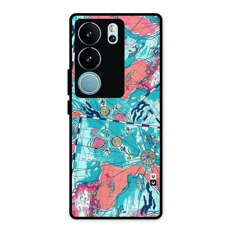 Sea Adventure Metal Back Case for Vivo V29
