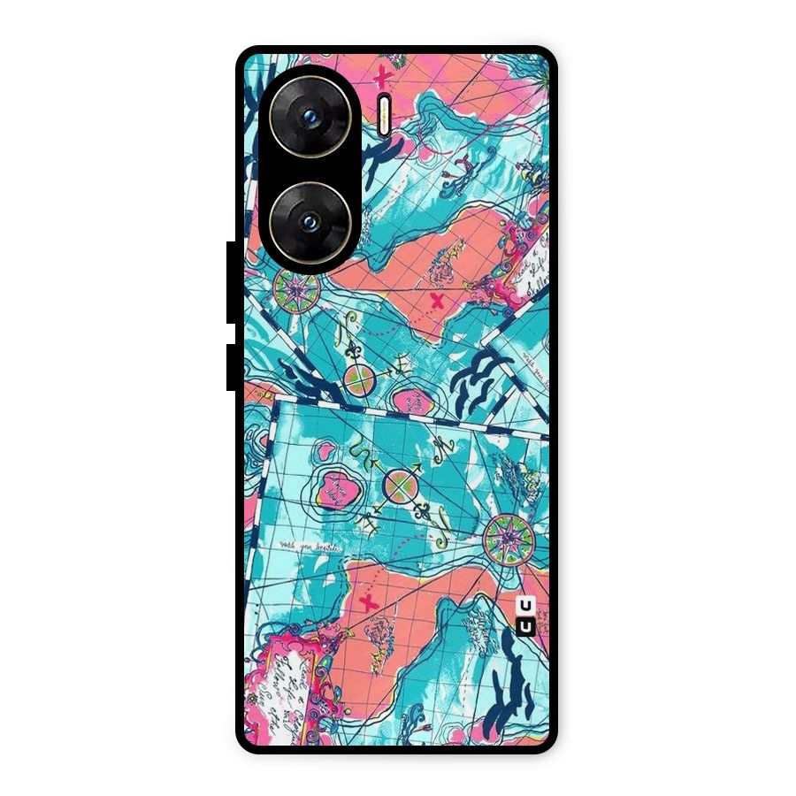 Sea Adventure Metal Back Case for Vivo V29e