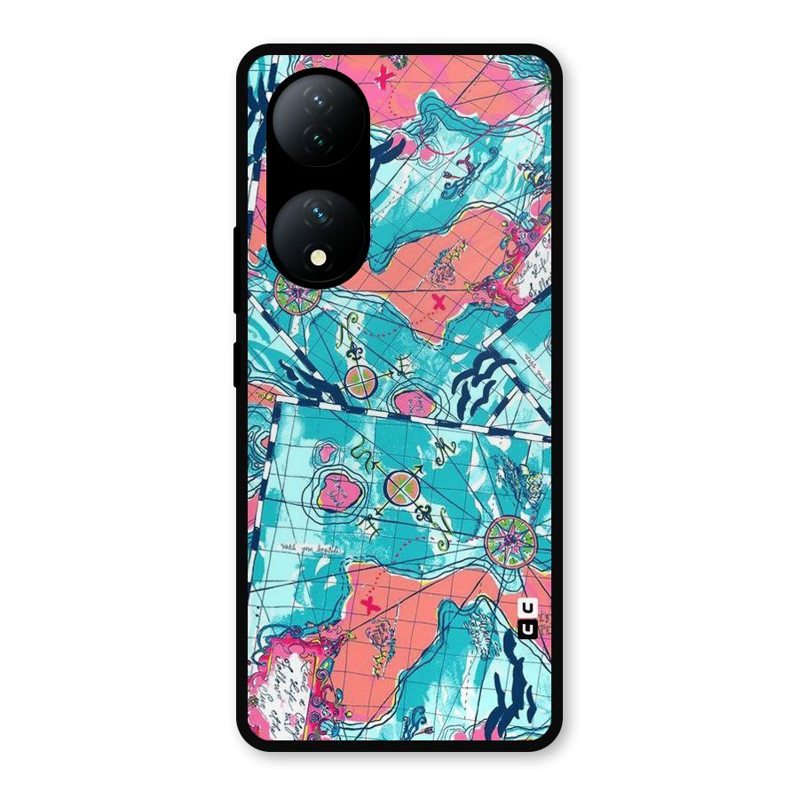 Sea Adventure Metal Back Case for Vivo Y100