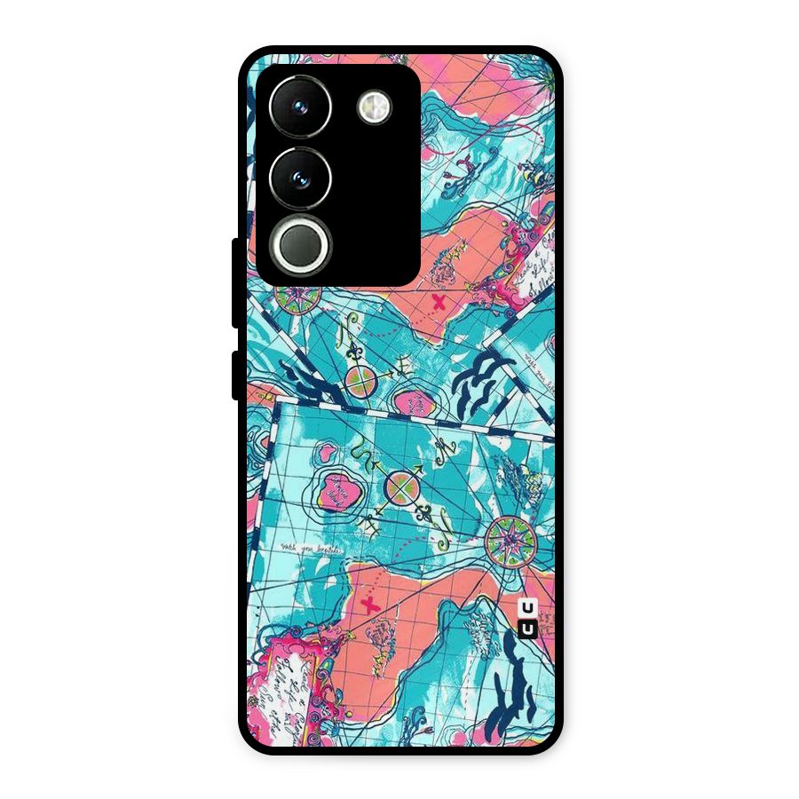 Sea Adventure Metal Back Case for Vivo Y200