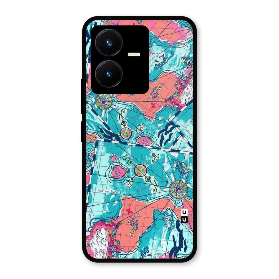 Sea Adventure Metal Back Case for Vivo Y22