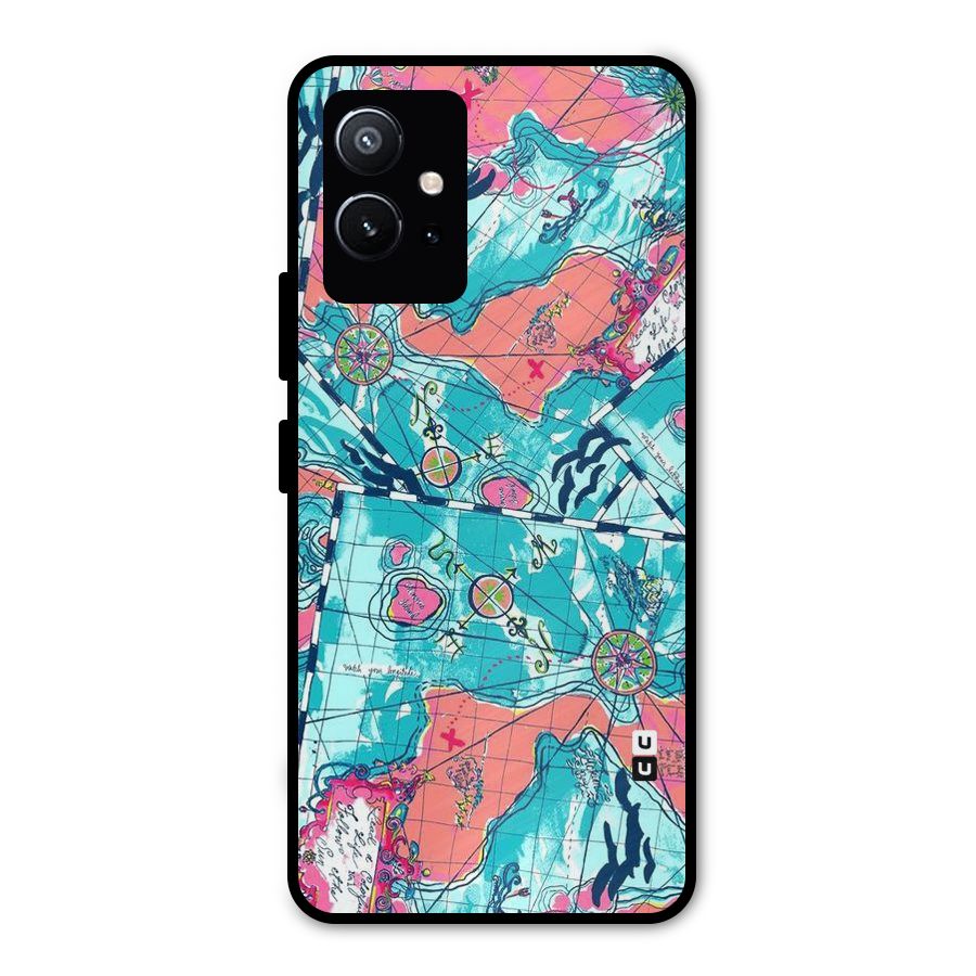 Sea Adventure Metal Back Case for Vivo Y75 5G