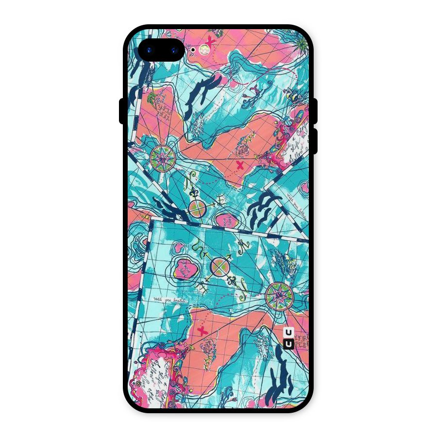 Sea Adventure Metal Back Case for iPhone 8 Plus