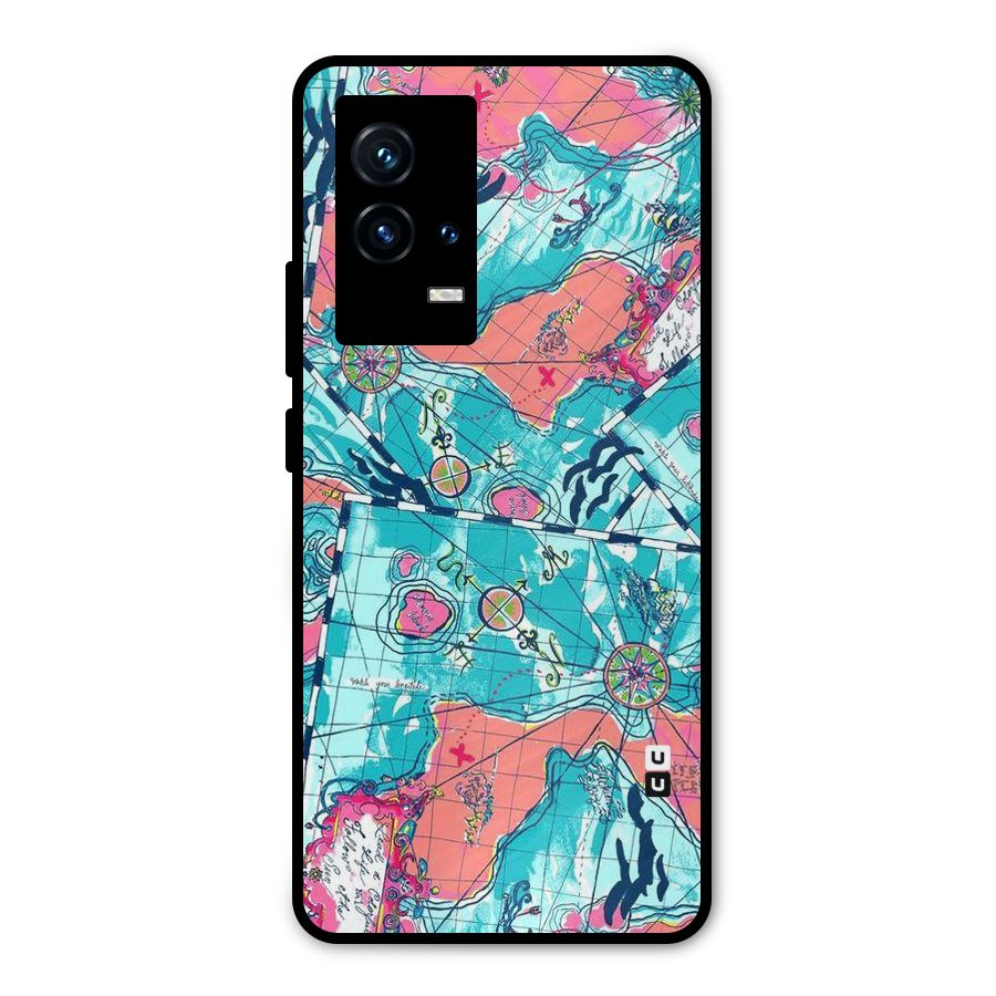 Sea Adventure Metal Back Case for iQOO 9 5G