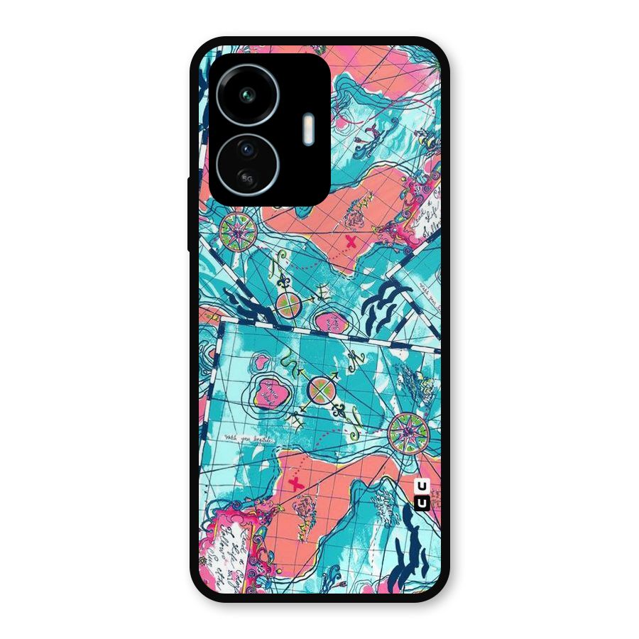 Sea Adventure Metal Back Case for vivo iQOO Z6 Lite 5G